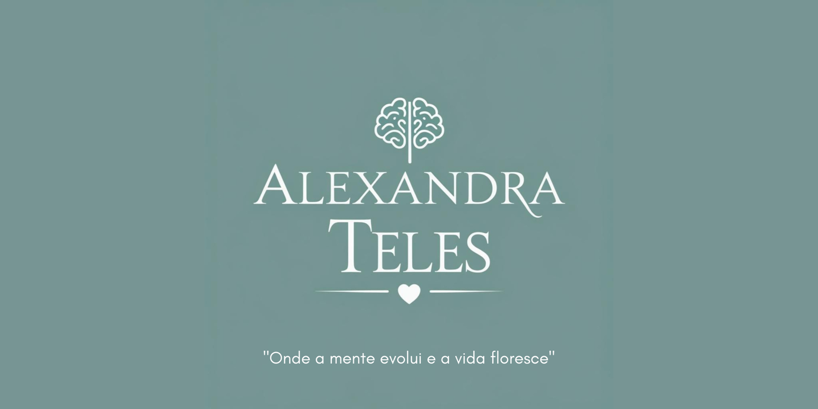 O que representa o logomarca de Alexandra Teles Psicóloga